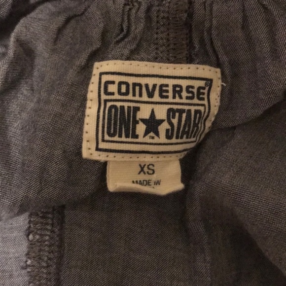 3/$15 Converse top blouse tunic 3/4 sleeve xs - Picture 4 of 7